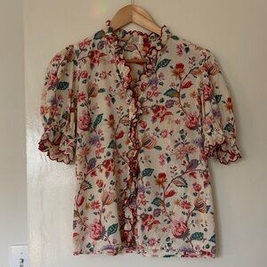 Sézane top in floral print